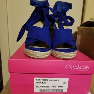 Royal Blue Wedges